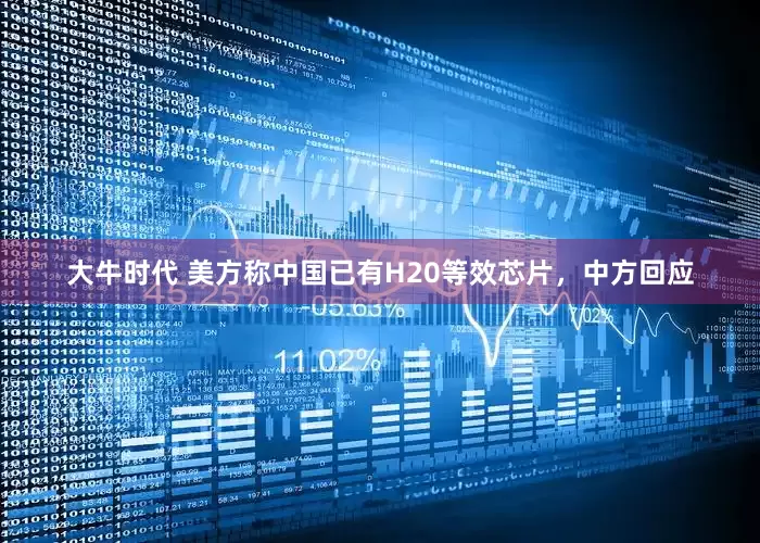 大牛时代 美方称中国已有H20等效芯片，中方回应